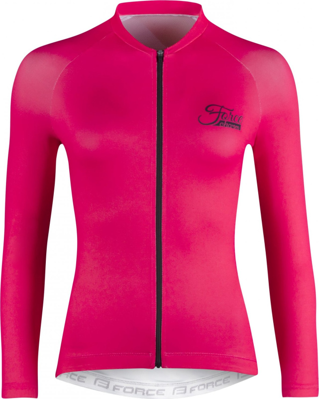 dres FORCE CHARM LADY dlouhý rukáv, růžový Velikost: XL