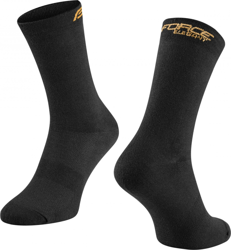 ponožky FORCE ELEGANT vysoké,černo-zlaté Velikost: vysoké,čer.-zlaté L-XL/42-46