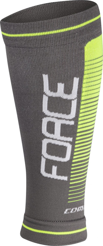 návleky na nohy FORCE COMPRESS, šedo-fluo Velikost: na nohy FORCE COMPRESS šedo-fluo S-M