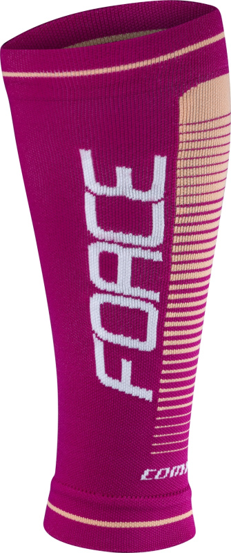 FORCE návleky na nohy F COMPRESS, fialovo-meruňkové Velikost: L-XL