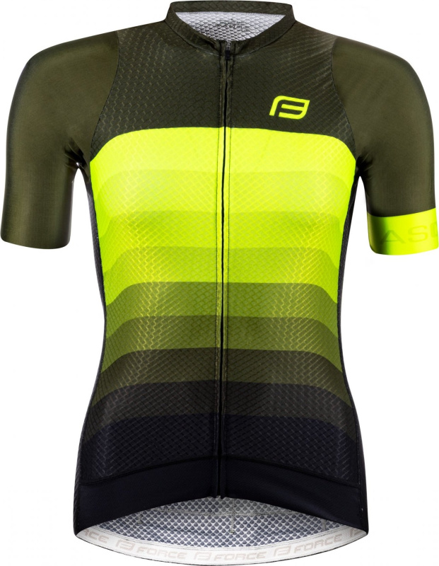 FORCE dres F ASCENT LADY kr. rukáv, zeleno-fluo Velikost: M
