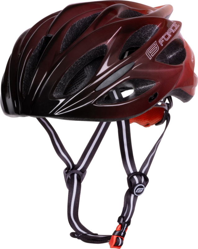 přilba FORCE BULL HUE, černo-červená Velikost: S-M