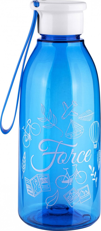 láhev FORCE DROP tourist 0,6 l, transp. modrá