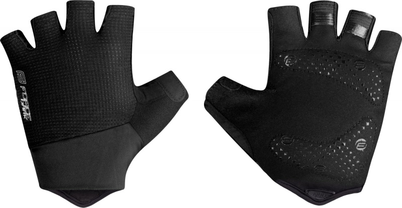 rukavice FORCE DARK, černé Velikost: XL