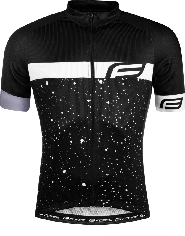 dres FORCE SPRAY krátký rukáv, černo-bílý Velikost: XXL