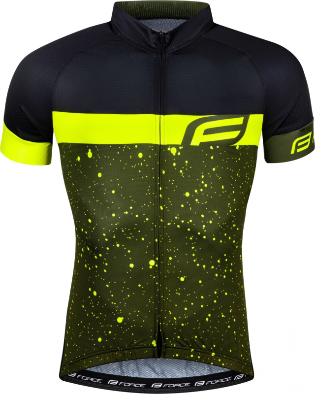 dres FORCE SPRAY krátký rukáv, army-fluo Velikost: M