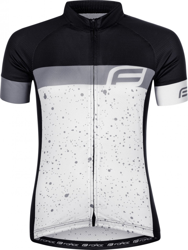 dres FORCE SPRAY LADY kr. rukáv, bílo-černý Velikost: XL