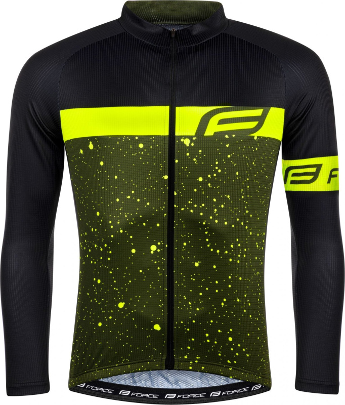 dres FORCE SPRAY dlouhý rukáv, army-fluo Velikost: S