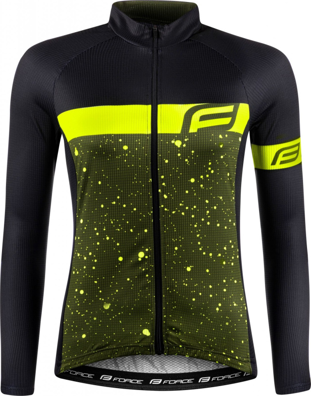 dres FORCE SPRAY LADY dlouhý rukáv, army-fluo Velikost: XL