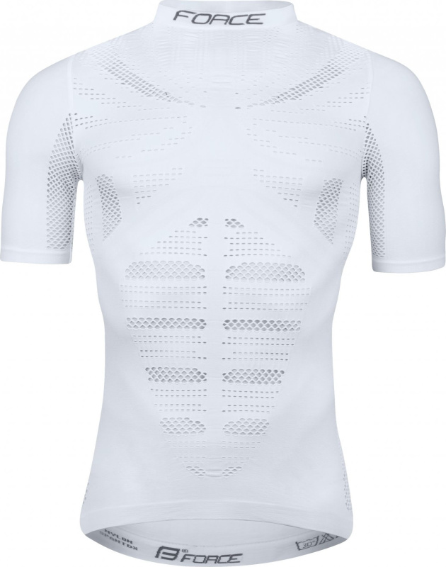 FORCE triko funkční F WIND krátký rukáv, bílé Velikost: XL-XXL
