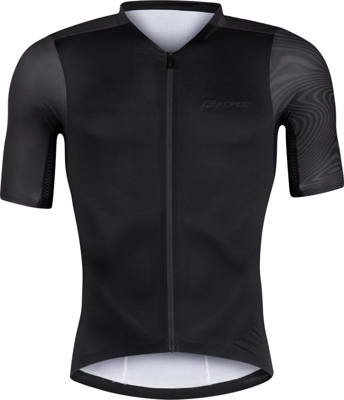 dres FORCE STREAM krátký rukáv, černý Velikost: L