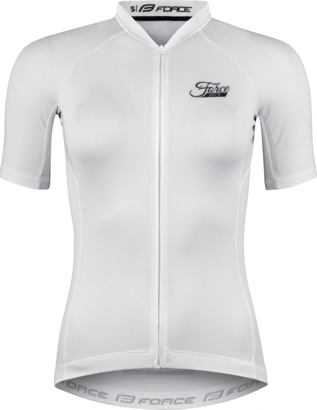 dres FORCE PURE LADY kr. rukáv, bílý Velikost: XL