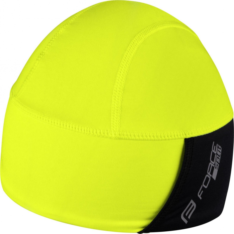 čepice pod přilbu FORCE SPLIT zateplená, fluo Velikost: S-M