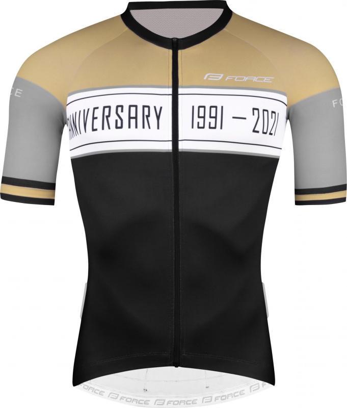 FORCE dres F ANNIVERSARY kr. rukáv, černo-zlatý Velikost: M