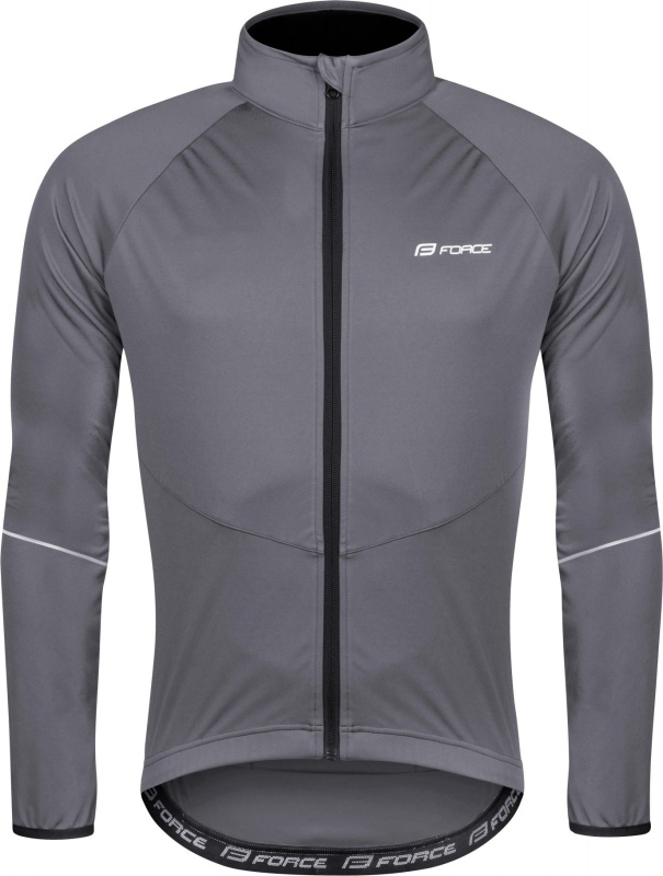 bunda FORCE ARROW softshell, šedá Velikost: L