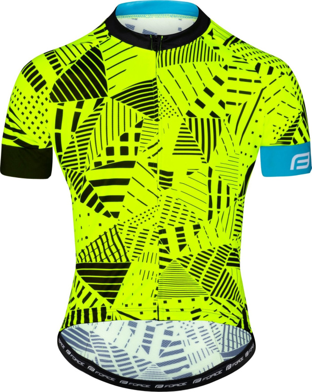 dres FORCE SHARD krátký rukáv, fluo Velikost: M