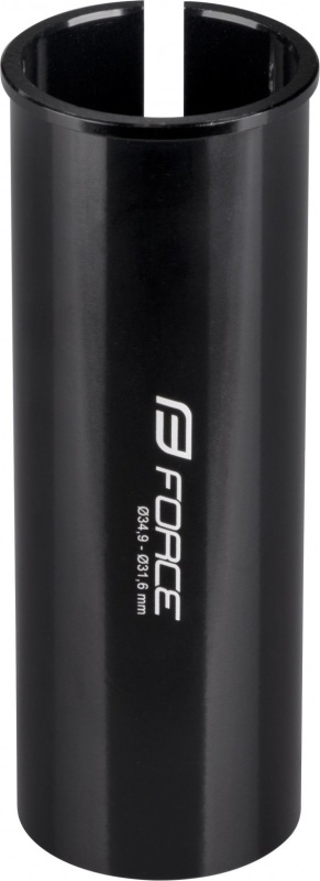redukce sedlovky FORCE 34,9-30,9mm, hliníková, črn