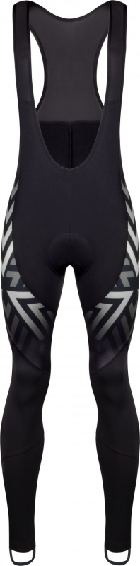 FORCE kalhoty F SPIKE se šráky a vložkou, černo-bílé Velikost: XL