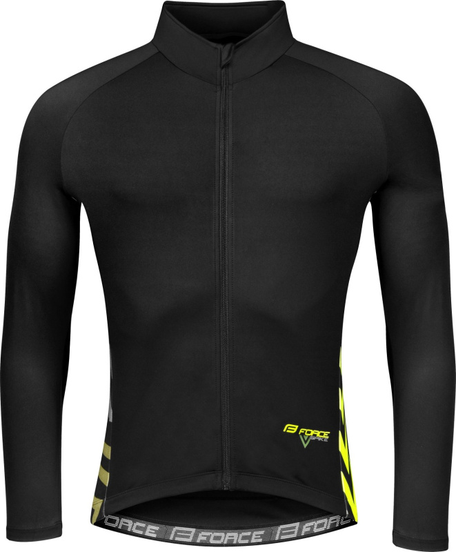 dres FORCE SPIKE dlouhý rukáv, černo-fluo Velikost: S