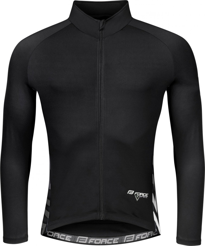 dres FORCE SPIKE dlouhý rukáv, černo-bílý Velikost: XS