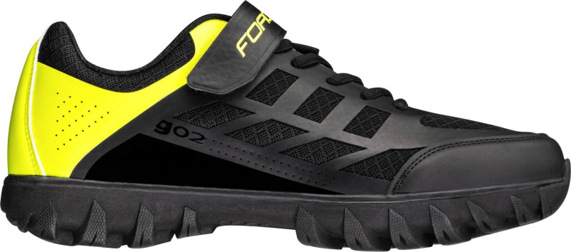 tretry FORCE MTB GO2, černo-fluo Velikost: 42