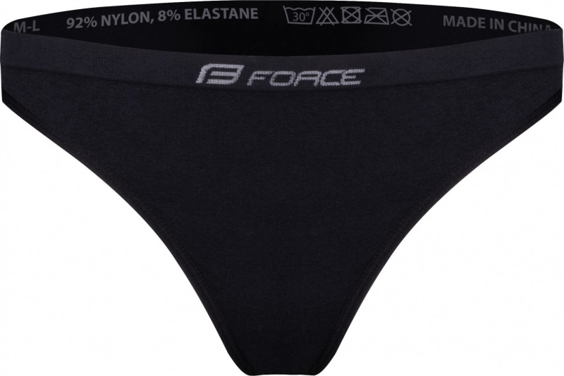 FORCE dámské spodní prádlo-brazilky 3 pack, černé Velikost: XL-XXL