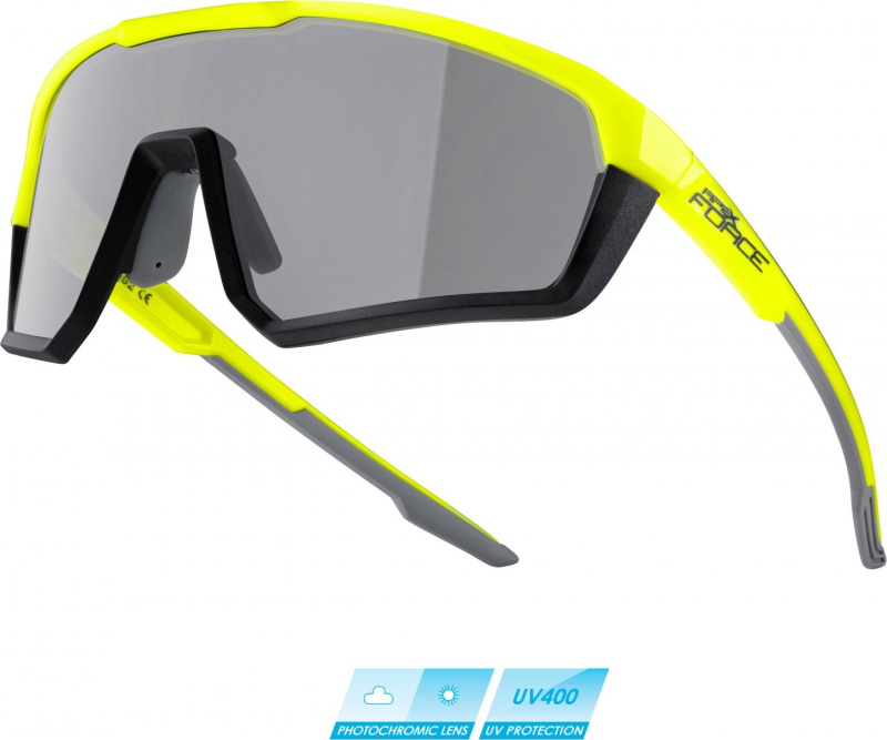 brýle FORCE APEX, fluo-černé, fotochromatické sklo
