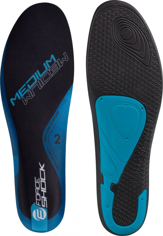 vložky treter FORCE SHOCK MEDIUM, černo-modré Velikost: MEDIUM černo-modré 38-39