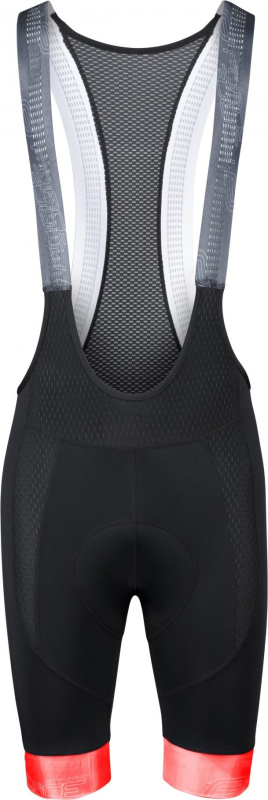 FORCE kraťasy F STRIPE se šráky a vl, černo-červené Velikost: 3XL