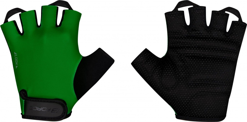 rukavice FORCE LOOK, zelené Velikost: XL