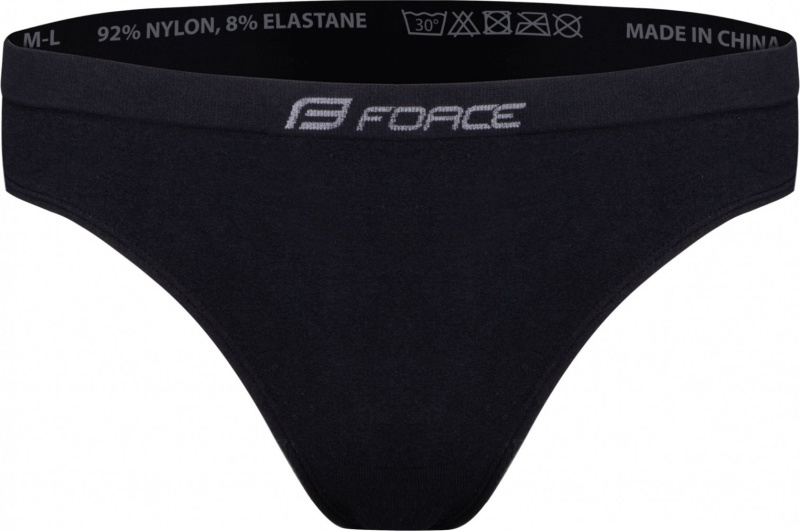 FORCE dámské spodní prádlo-bikiny 3 pack, černé Velikost: XS-S