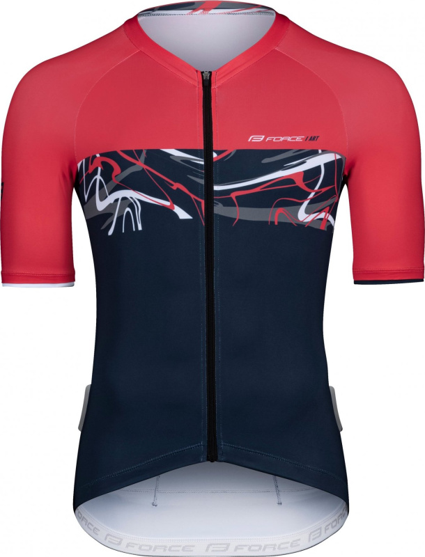 dres FORCE ART kr. rukáv, tm. modrý-červený Velikost: XL