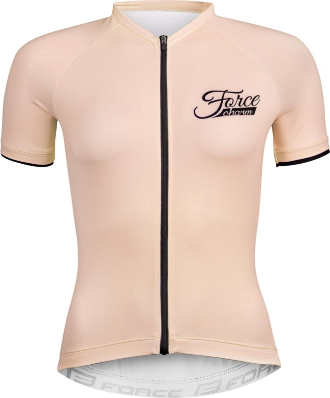 dres FORCE CHARM LADY kr. rukáv, nude Velikost: S