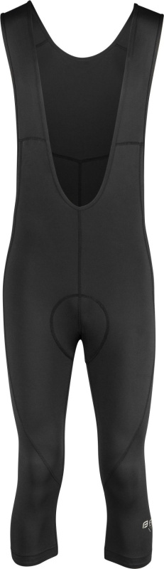 FORCE kalhoty 3/4 F MAZE se šráky a vložkou, černé Velikost: XXL