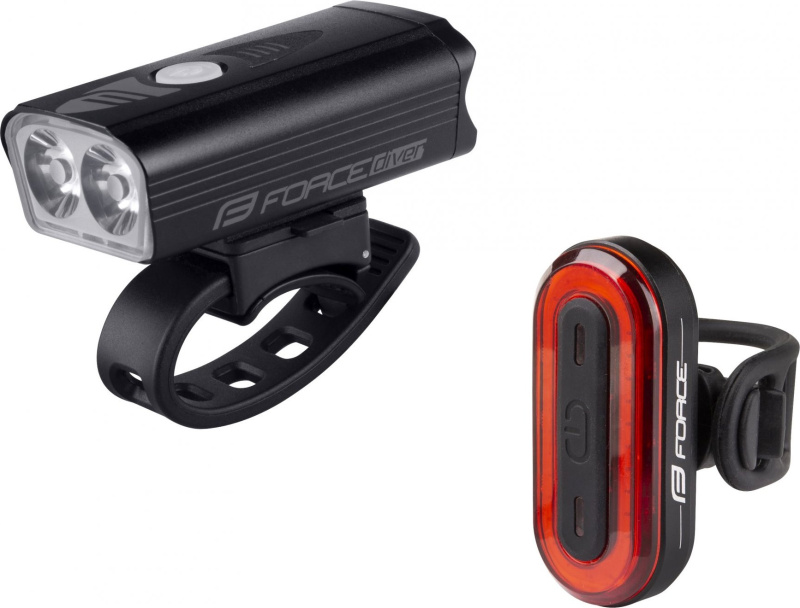 světla sada FORCE DIVER ARC USB přední+zadní