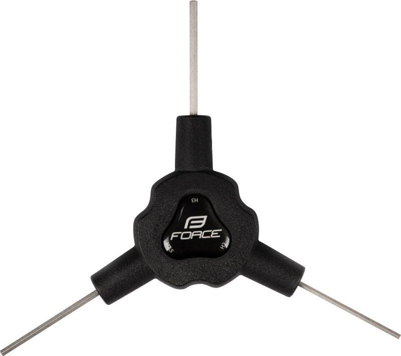 klíč Y inbus FORCE trojstranný 2/ 2,5/ 3 mm, černý