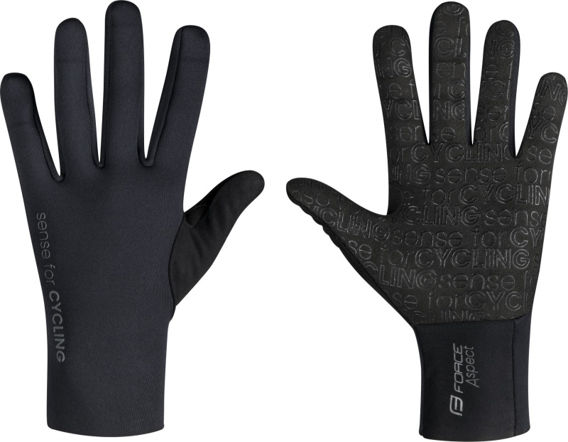 rukavice FORCE ASPECT neopren, černé Velikost: XXL