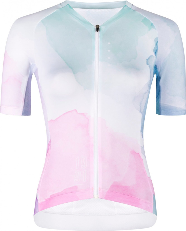 dres FORCE SPLASH LADY kr. rukáv, růžovo-modrý Velikost: L