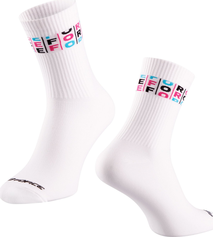 ponožky FORCE MESA, bílé Velikost: L-XL/42-46