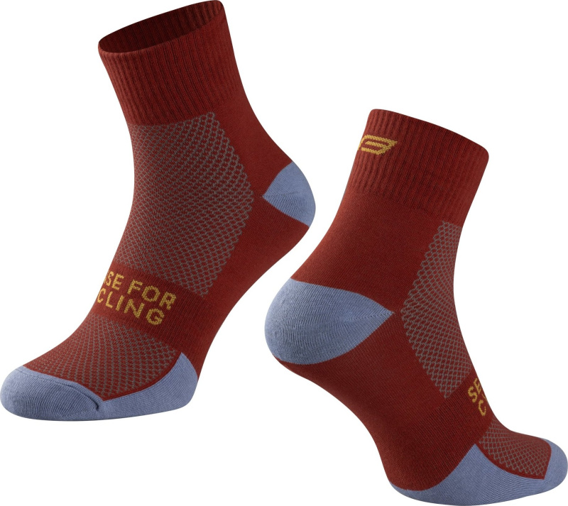 ponožky FORCE EDGE, červeno-modré Velikost: L-XL/42-46
