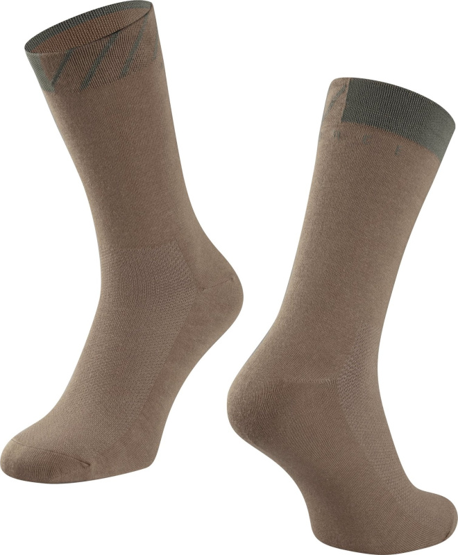 ponožky FORCE MARK, hnědé Velikost: L-XL/42-46