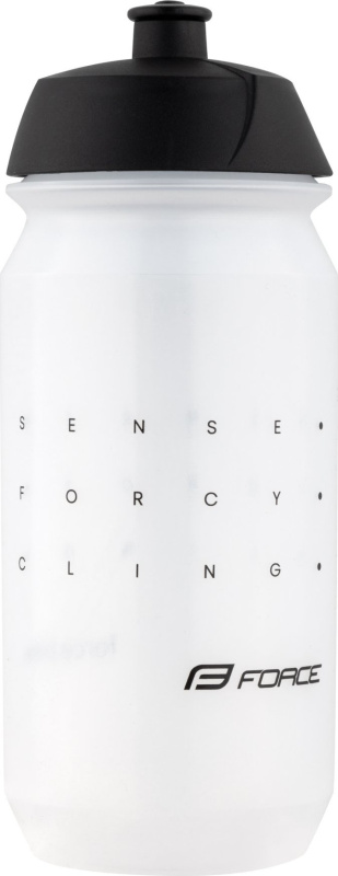 láhev FORCE SENSE 0,5 l, transparentní-černá