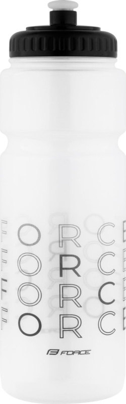 láhev FORCE ENJOY 0,75 l, transparentní-černá