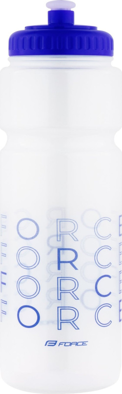 láhev FORCE ENJOY 0,75 l, transparentní-modrá