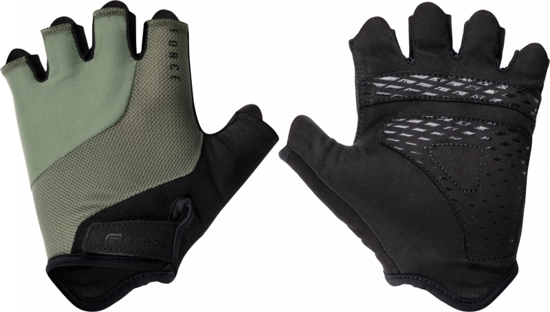 rukavice FORCE LAND, army-černé Velikost: M