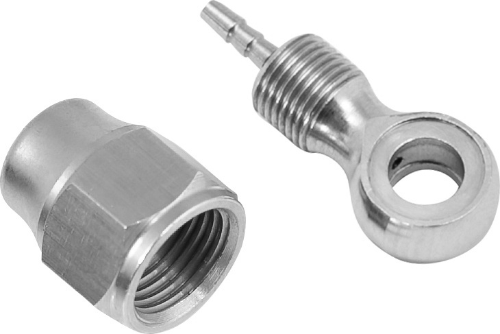 TK 91 koncovka banjo 2,1mm s převlečnou maticí