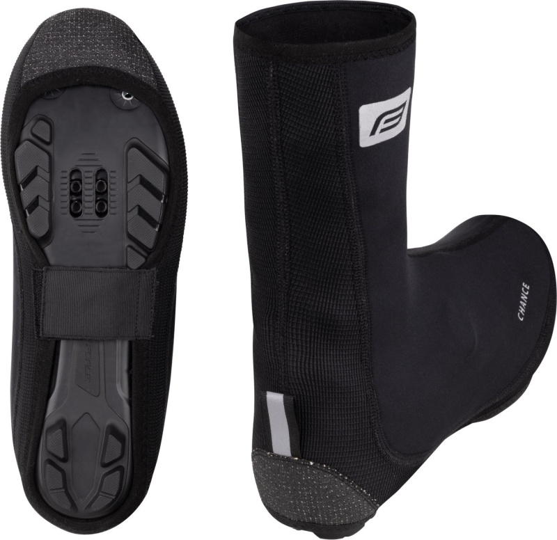 FORCE návleky treter F CHANCE bez zipu MTB, černé Velikost: XL