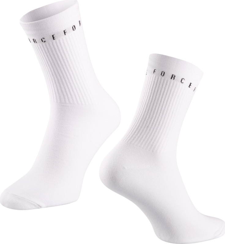 ponožky FORCE SNAP, bílé Velikost: SNAP SPORT bílé S-M/36-41