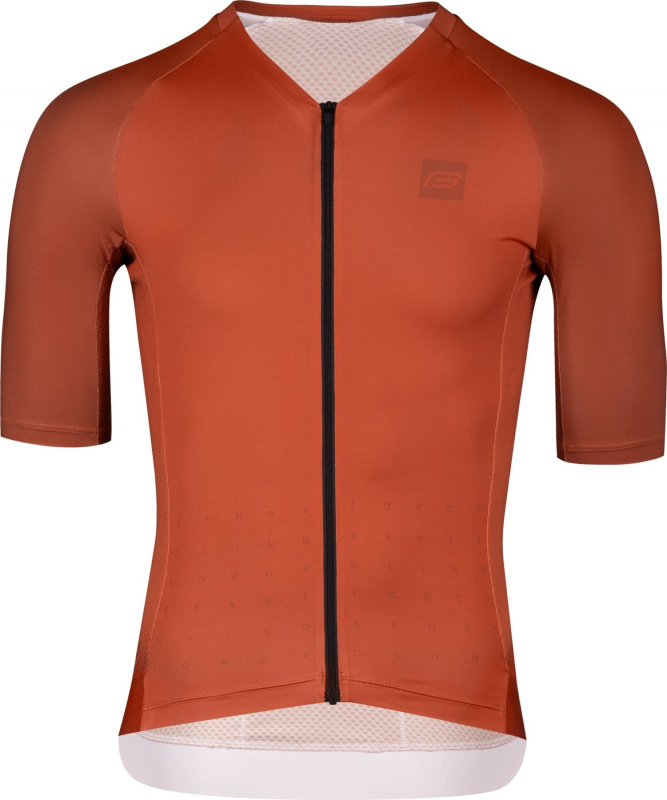 dres FORCE SCRIPT kr. rukáv, cihlový Velikost: XXL