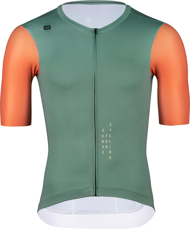 dres FORCE LIMIT kr. rukáv, zeleno-oranžový Velikost: XL